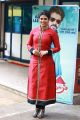 Actress Iniya Photos in Red Dress