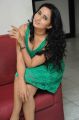 Actress Ishika Singh Hot Stills in Green Dress