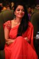 Actress Janani Iyer Red Saree Stills @ V4 MGR Sivaji Cinema Awards 2018
