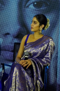 Actress Janhavi Kapoor Saree Pics @ Mili Movie Press Meet