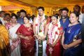 P. Vasu, wife Shanthi, Prabhu, wife Punitha @ Jayachitra Son Amresh Keerthi Hanusha Marriage Stills