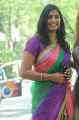 Telugu TV Actress Jhansi Laxmi in Tussar Silk Saree Cute Photos
