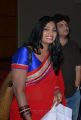 Telugu TV Anchor Jhansi Photos in Red Designer Saree