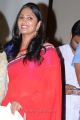 TV Anchor Jhansi Photos in Red Designer Saree