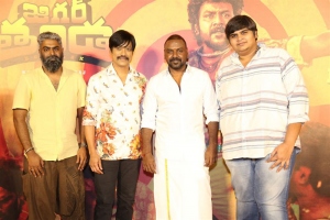 Kaarthekeyen Santhanam, SJ Suryah, Raghava Lawrence, Karthik Subbaraj @ Jigarthanda DoubleX Song Launch Stills