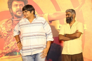 Karthik Subbaraj, Kaarthekeyen Santhanam @ Jigarthanda DoubleX Song Launch Stills