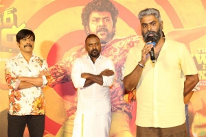 SJ Suryah, Raghava Lawrence, Kaarthekeyen Santhanam @ Jigarthanda DoubleX Song Launch Stills