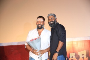 M Dinesh, Kaarthekeyen Santhanam @ Jigarthanda DoubleX Press Meet Stills