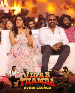 Nimisha, Raghava Lawrence @ Jigarthanda DoubleX Audio Launch Photos