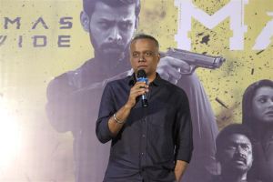 Gautham Vasudev Menon @ Joshua Imai Pol Kaakha Movie Press Meet Stills