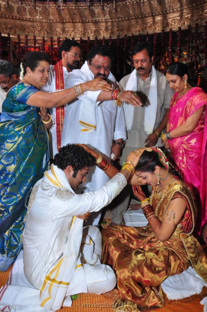 Jr NTR Lakshmi Pranathi Marriage Pictures.