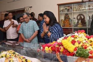 Nassar, Radhika Pay Last Respects to Director K Viswanath Photos