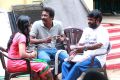 Geetha, Samuthirakani, VR Nagendran @ Kaaval Movie Shooting Spot Stills