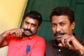 VR Nagendran, Samuthirakani @ Kaaval Movie Shooting Spot Stills