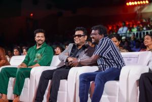 Jayam Ravi, AR Rahman, Mari Selvaraj @ Kadhalikka Neramillai Audio Launch Stills