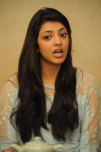Actress Kajal Agarwal Cute Photos at Sir Vacharu Movie Interview