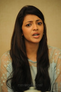 Telugu Actress Kajal Agarwal New Cute Photos at Sarocharu Interview