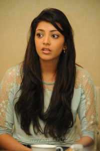 Actress Kajal Agarwal New Cute Photos at Sarocharu Movie Interview