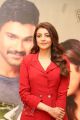 Actress Kajal Aggarwal in Red Suit Photos @ Kavacham Teaser Launch