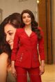 Actress Kajal Aggarwal in Red Suit Photos @ Kavacham Teaser Launch
