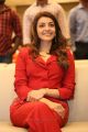 Actress Kajal Agarwal in Red Suit Photos @ Kavacham Teaser Launch