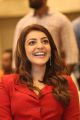 Actress Kajal Aggarwal in Red Suit Photos @ Kavacham Teaser Launch