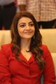 Actress Kajal Agarwal in Red Suit Photos @ Kavacham Teaser Launch