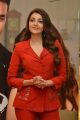 Actress Kajal Agarwal in Red Suit Photos @ Kavacham Teaser Launch