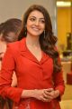 Actress Kajal Agarwal in Red Suit Photos @ Kavacham Teaser Launch