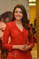 Actress Kajal Aggarwal in Red Suit Photos @ Kavacham Teaser Launch