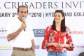 Kajal Agarwal kick starts cancer crusaders invitation golf tournament 2018