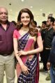 Actress Kajal Agarwal Saree Stills @ Chennai Shopping Mall Kompally Launch