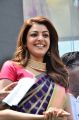 Actress Kajal Agarwal in Beautiful Saree Stills @ Chennai Shopping Mall Kompally Launch