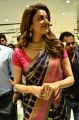 Actress Kajal Agarwal in Beautiful Saree Stills @ Chennai Shopping Mall Kompally Launch