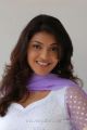 Beautiful Kajal in White Churidar Cute Stills