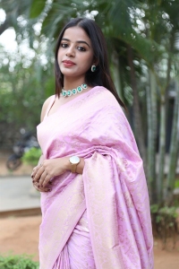 Kalapala Mounika Saree Pics @ Anukunnavanni Jaragavu Konni Press Mee