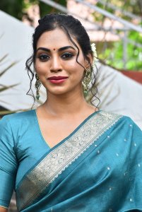 Laila Movie Actress Kamakshi Bhaskarla Saree Images