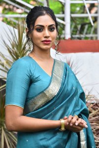 Laila Movie Actress Kamakshi Bhaskarla Saree Images