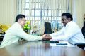Actor Kamal Haasan meets DMDK Chief Vijayakanth Photos