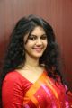 Actress Kamna Jethmalani Hot Transparent Red Saree Photos