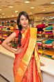 Khenisha Chandran @ Kancheevaram Collection Launch at Srinivasa Textiles