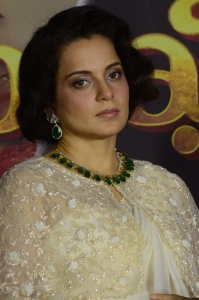 Actress Kangana Ranaut Saree Stills @ Chandramukhi 2 Press Meet