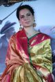 Actress Kangana Ranaut in Silk Saree Stills @ Manikarnika Press Meet