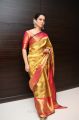 Actress Kangana Ranaut Silk Saree Stills @ Manikarnika Press Meet