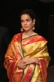 Actress Kangana Ranaut Silk Saree Stills @ Manikarnika Movie Press Meet