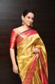 Manikarnika Heroine Kangana Ranaut Silk Saree Stills