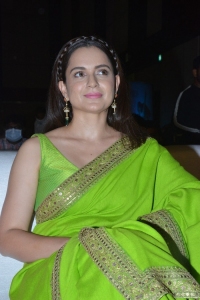 Thalaivi Movie Heroine Kangana Ranaut in Green Saree Pictures