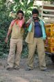 Karthir, Ganja Karuppu in Kantharvan Movie Stills