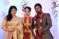 Dheepa Ramanujam @ Karthik Satna Titus Wedding Reception Stills