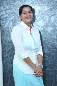 Actress Kavya Kalyanram Photos @ Masooda Movie Team Meet